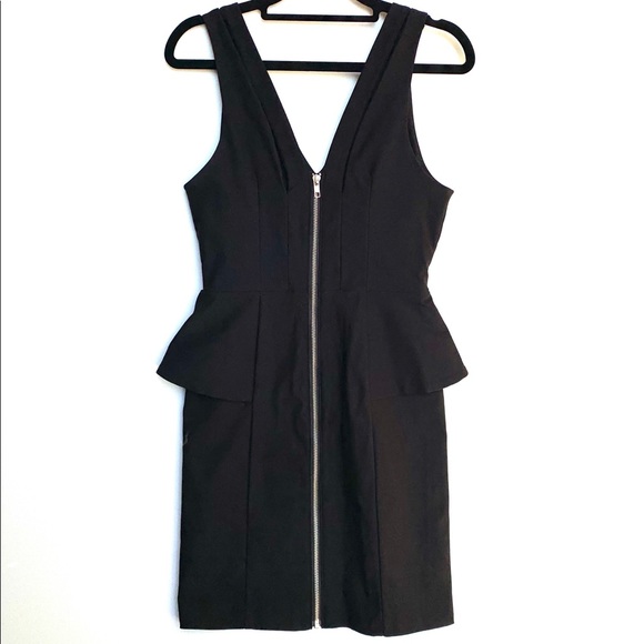 Nasty Gal Black Sleeveless Zipper Mini Party Dress - Picture 2 of 6